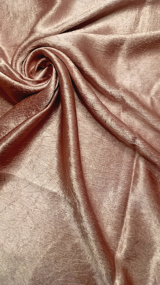 Rose Gold Festive Silk Hijab