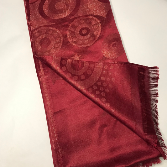 Maroon Silk Sparkle Hijab