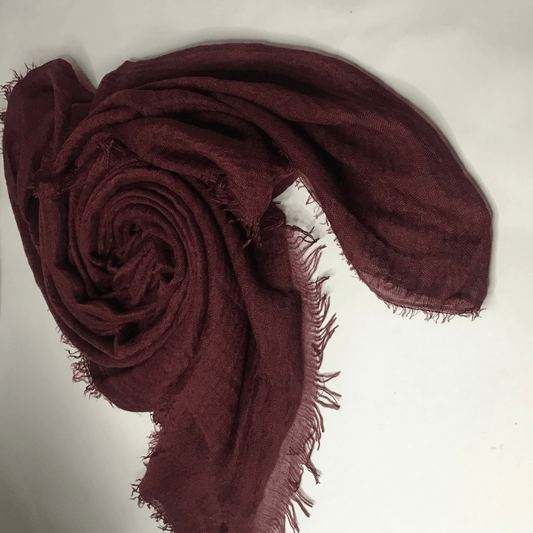 Dark Maroon Crimp Hijab