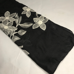 Black Embroidery Hijab